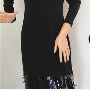 Calvin Klein size 10 black cocktail dress.